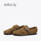 BellaLily2025秋季 潮英伦风女鞋 小众复古流苏乐福鞋 圆头平底单鞋