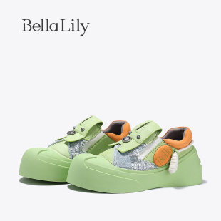新款 大头丑萌鞋 多巴胺鞋 牛皮潮鞋 运动休闲板鞋 BellaLily2025冬季