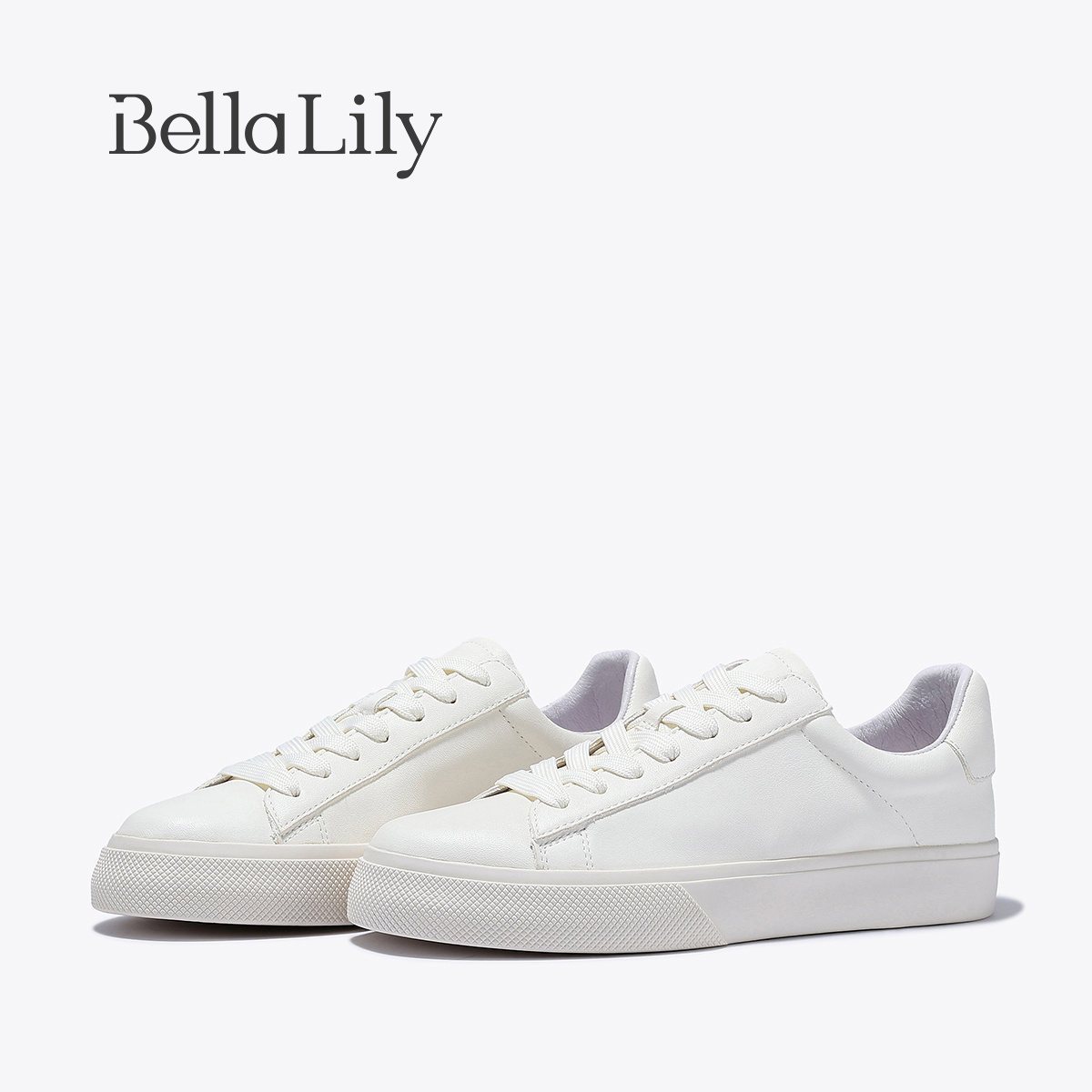 BellaLily2025春季新款显脚小板鞋女白色休闲鞋百搭软底小白鞋子