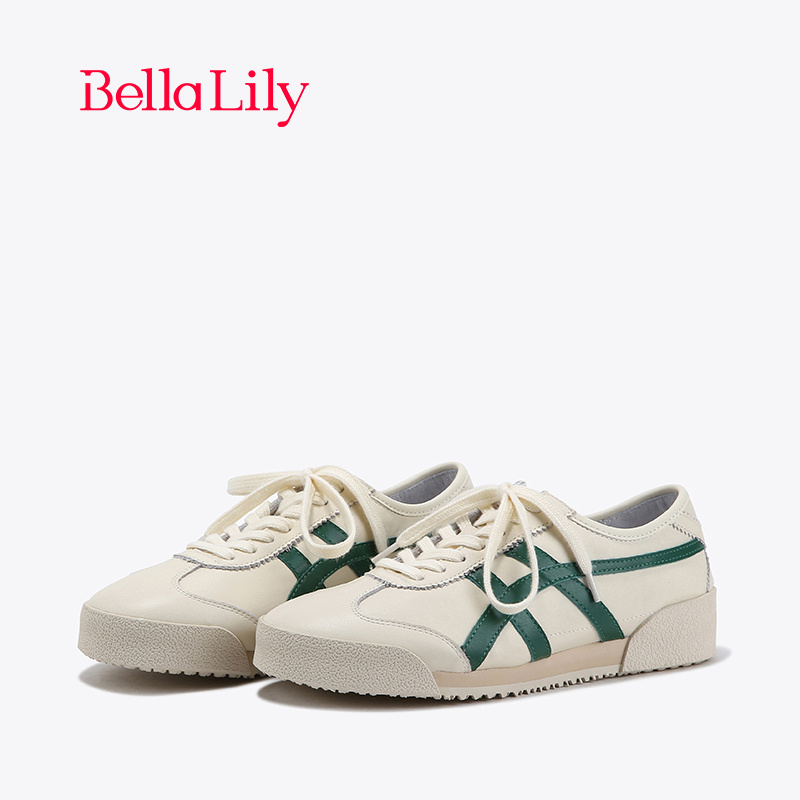 bellalily休闲厚底拼色德训鞋