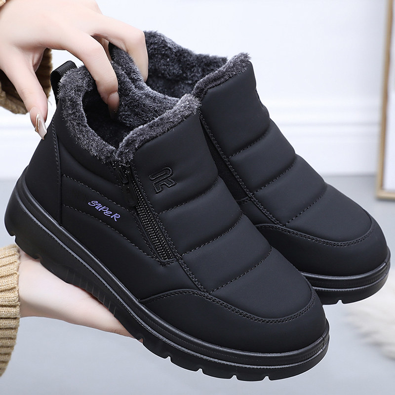 老北京布鞋女棉鞋平底防滑雪地靴冬季加绒加厚保暖妈妈鞋老人短靴,女鞋,高帮鞋,淘宝优惠券,粉丝福利购,淘宝优惠卷