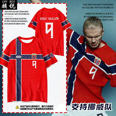2026世界杯挪威队哈兰德速干t恤