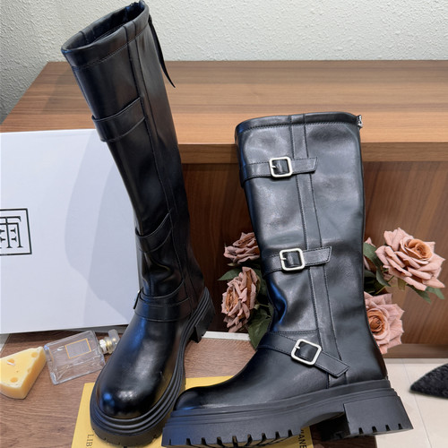 雨薇露露2025冬新舒适时尚骑士靴