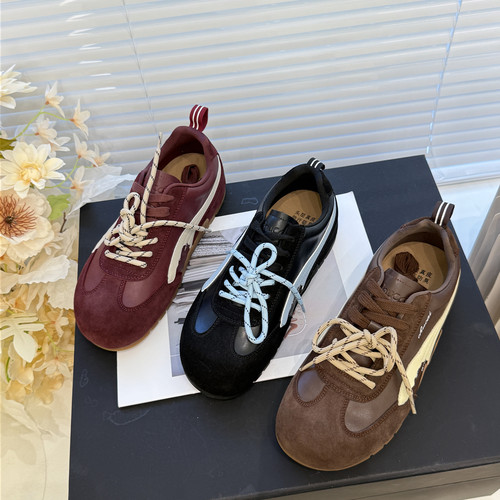 健步行~2025秋季磨砂皮舒适百搭时尚休闲鞋软底跑步鞋CD10-528