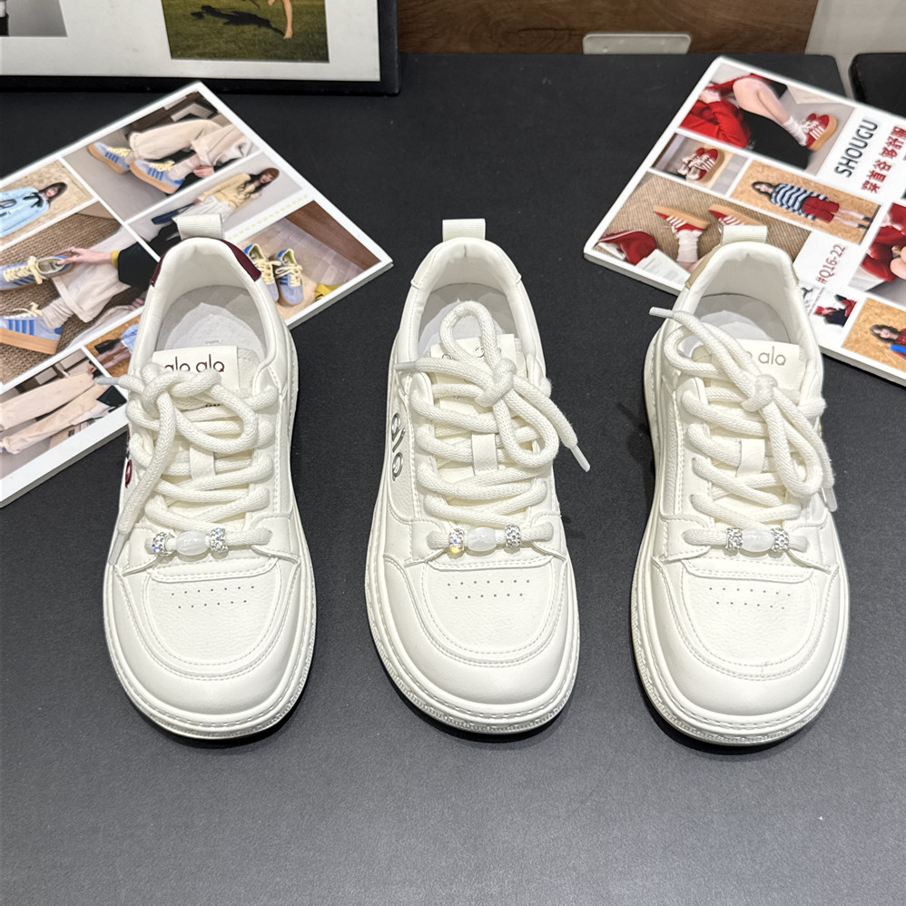 Y3ZAF2026春休闲风小白鞋真皮厚底增高系带百搭轻便板鞋MH8005,女鞋,时尚休闲鞋,淘宝优惠券,粉丝福利购,淘宝优惠卷