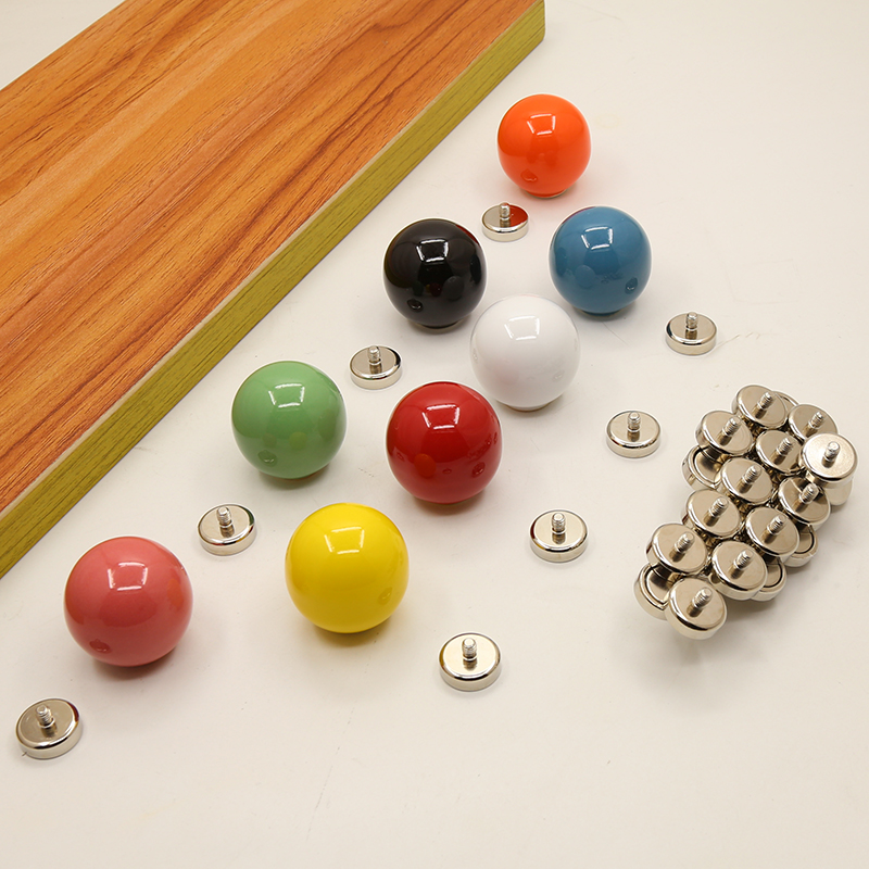 彩色陶瓷磁吸挂钩多功能钥匙挂架包装饰挂件