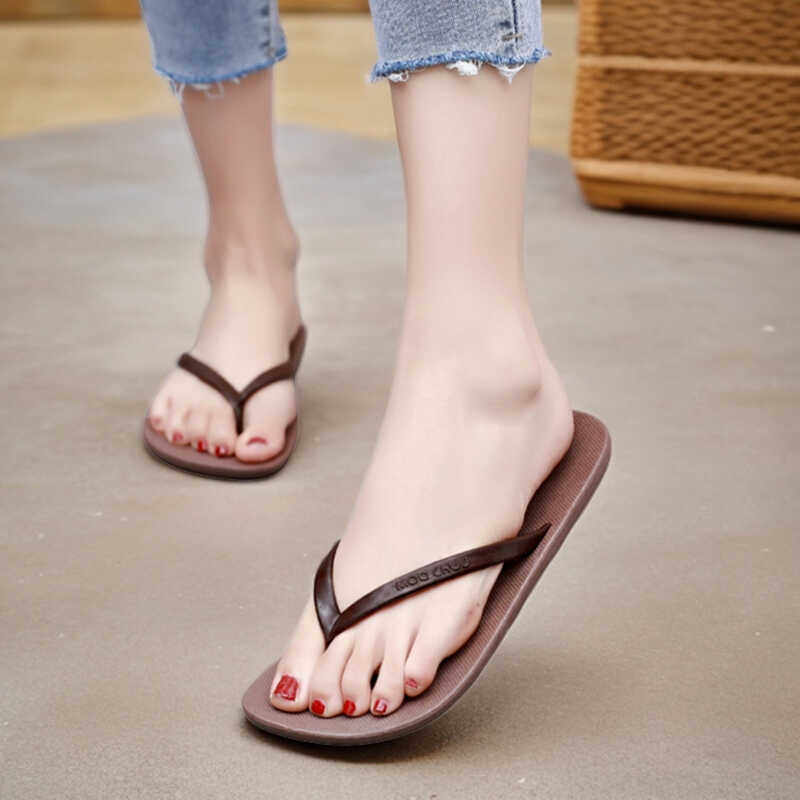 泰国进口夹脚拖鞋女夏季时尚外穿可湿水海边沙滩休闲平底人字拖,女鞋,人字拖,淘宝优惠券,粉丝福利购,淘宝优惠卷