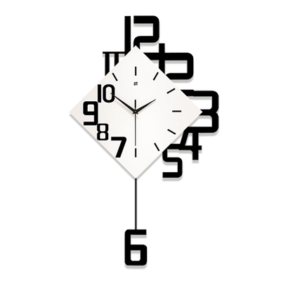 久久达简约客厅挂钟装饰画