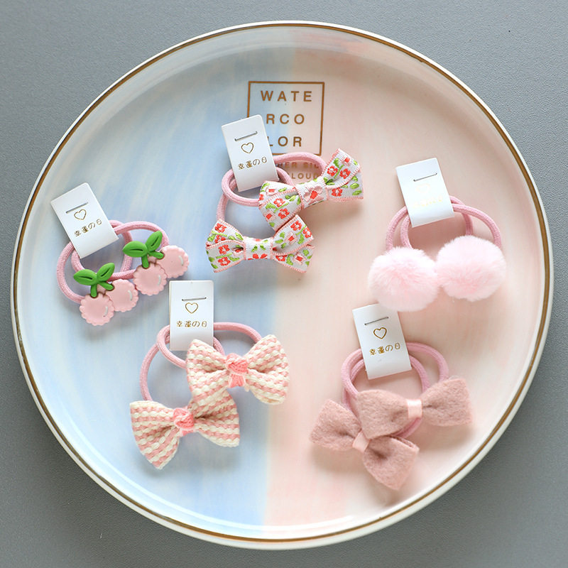 儿童弹性好小号皮筋网红发饰宝宝发绳蝴蝶结发圈婴幼儿不伤发头绳