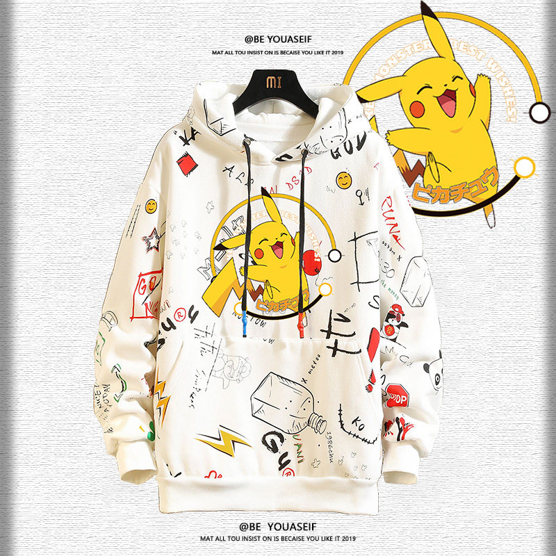 精灵网红上衣联名卫衣卡通印花T恤男学生日系潮牌新春ins定制女