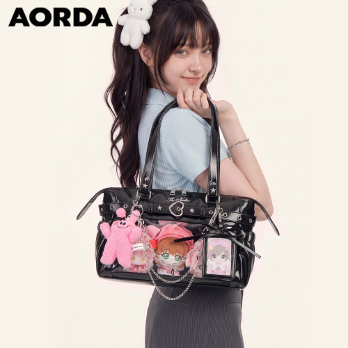 AORDA日常皮质机车痛包可爱娃包