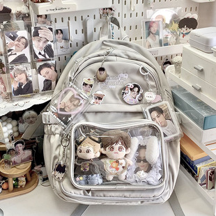 AORDA 可拆卸大容量痛包双肩娃谷两用三背娃包演唱会学生书包日系