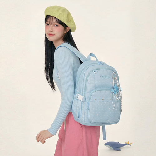 AORDA波点外出书包初中女生
