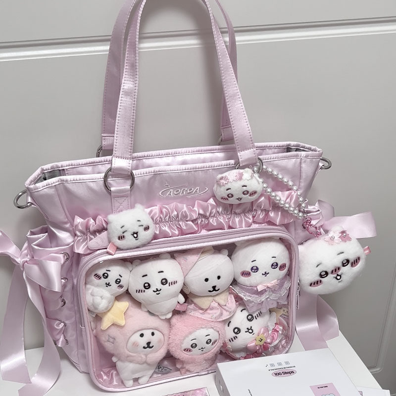 AORDA大容量丝带二次元韩系痛包