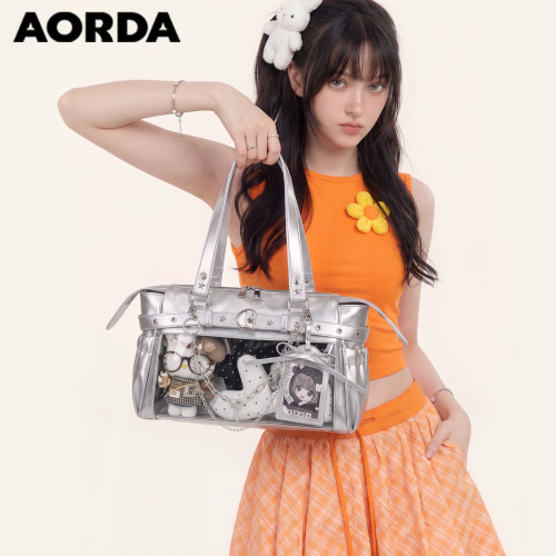 AORDA可爱皮质机车痛包追星娃包