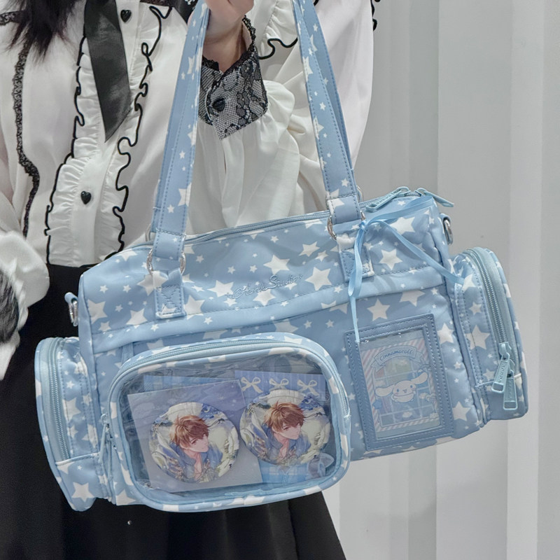 ADRDA 外出蓝色痛包小食量吧唧斜挎单肩可拆卸日常款10cm可爱娃包,模玩/动漫/周边/娃圈三坑/桌游,娃包,淘宝优惠券,粉丝福利购,淘宝优惠卷