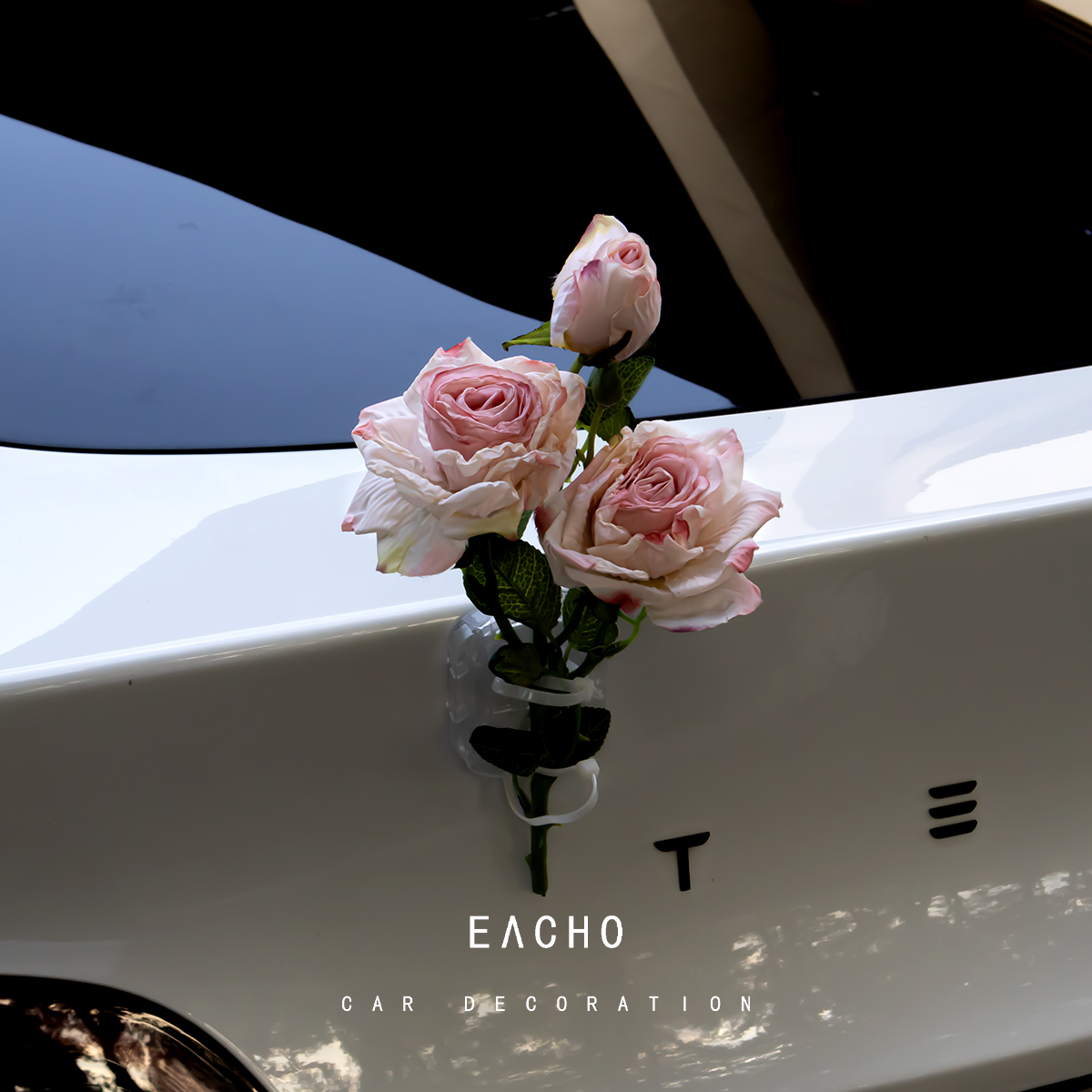 车尾仿真花束装饰挂件送礼物