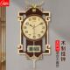 康巴丝新中式 饰挂墙壁时钟表大气 木质古典挂钟客厅家用中国风装