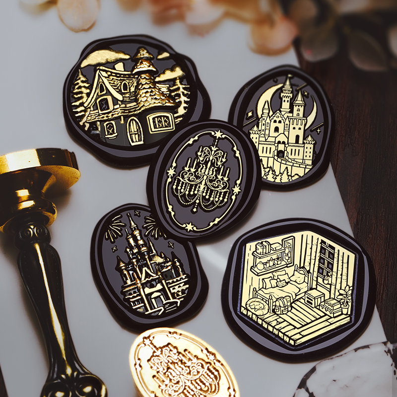 火漆印章铜头欧式古堡系列