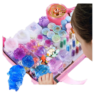 果冻蜡捏捏乐女孩手工diy自制儿童玩具安全减压6岁5生日新年礼物