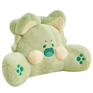 正版嘟嘟喵床头靠垫嘟嘟猫靠枕学生宿舍床上护腰靠背垫寝室大靠背