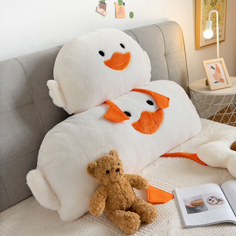 鸭子学生床头靠垫软包大靠背抱枕女生睡觉宿舍床上靠枕靠背垫可爱