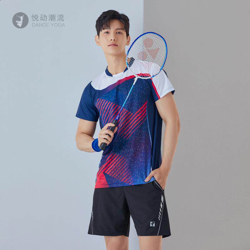 2025新款羽毛球服运动套装男女款韩版星空短袖儿童时尚网球裙印字