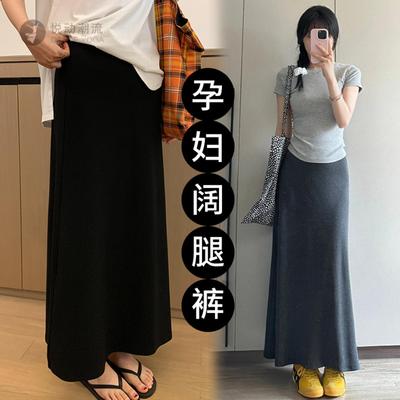孕妇半身裙女夏季薄款2025新款托腹中长款小个子黑色包臀裙夏装