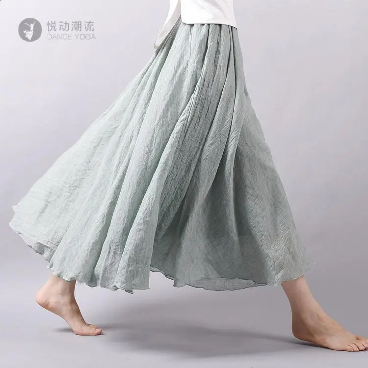 女装夏季2025新款棉麻半身裙亚麻