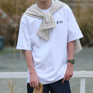 T9263-P35 纯棉 240克重 夏季青少年宽松圆领短袖图片