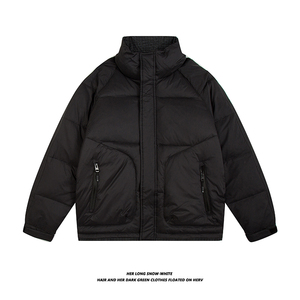 80%绒 2024冬季新款男士羽绒服简约保暖加厚羽绒外套 88009-P155图片