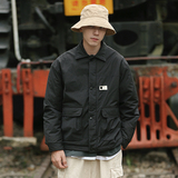 2024秋冬日系纯色男基础款美式百搭简约学生棉衣外套MY806-P100，男装棉衣，电商C309B