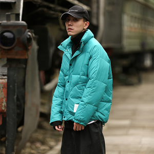 冬装日系纯色基础款轻薄白鸭绒羽绒服保暖外套 C309B-QY012-P160图片