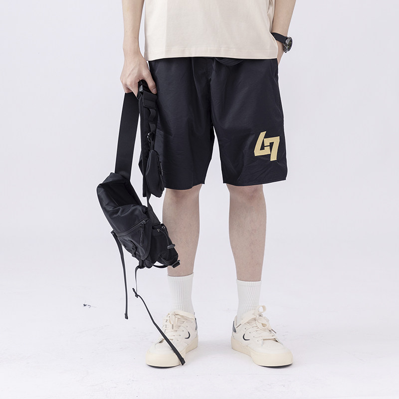 C309B-K008-P4023夏装男士直筒工装五分短裤速干透气休闲9分裤，男装休闲裤，电商C309B