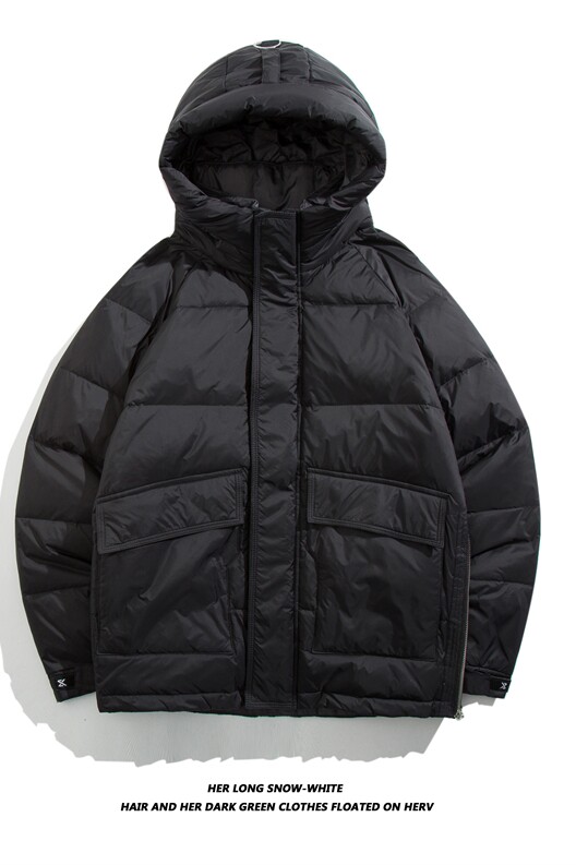 冬季新款男士短款连帽轻薄羽绒服日系加厚保暖潮牌外套QY715-P135,男装羽绒服,电商C309B