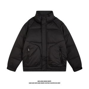 80%绒 2024冬季新款男士羽绒服简约保暖加厚羽绒外套 88009-P155图片