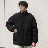 80%绒冬季新款纯色基础简约羽绒服潮牌加厚保暖外套QY6626-P195，男装羽绒服，电商C309B