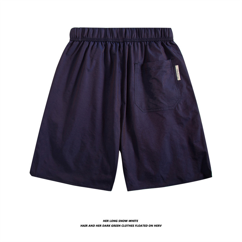 C309B-K008-P40白底平铺2024夏季新款潮流工装黑色速干五分短裤,男装休闲裤,电商C309B