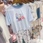 小松鼠洛洛儿童睡衣男童家居服莫代尔春夏薄款长袖套装中大童170