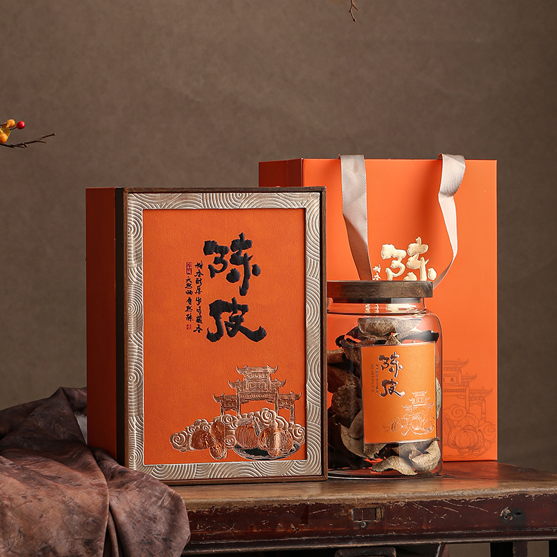 新会陈皮玻璃密封空礼盒