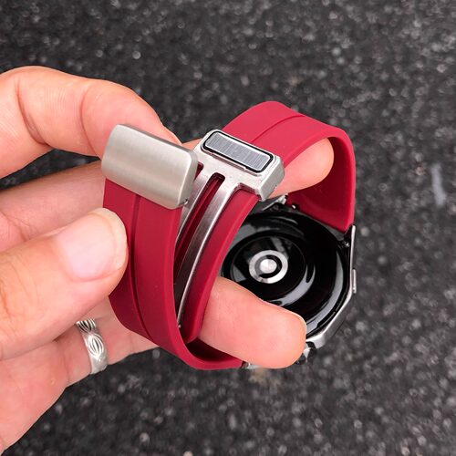 升级品质 钢扣适用华为手表GT2磁吸扣GT5Pro硅胶watch34折叠扣
