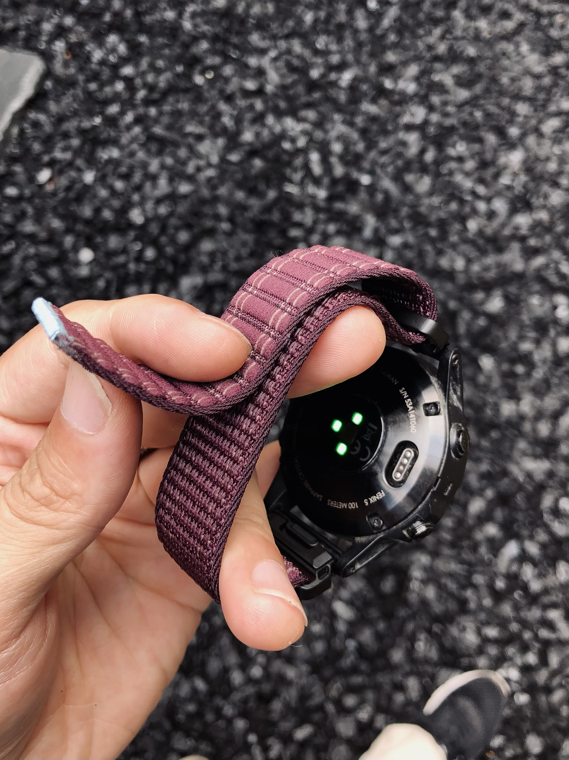 卡客风暴 绒布回环适用佳明Fenix8表带飞耐时567x魔术贴尼龙安夺