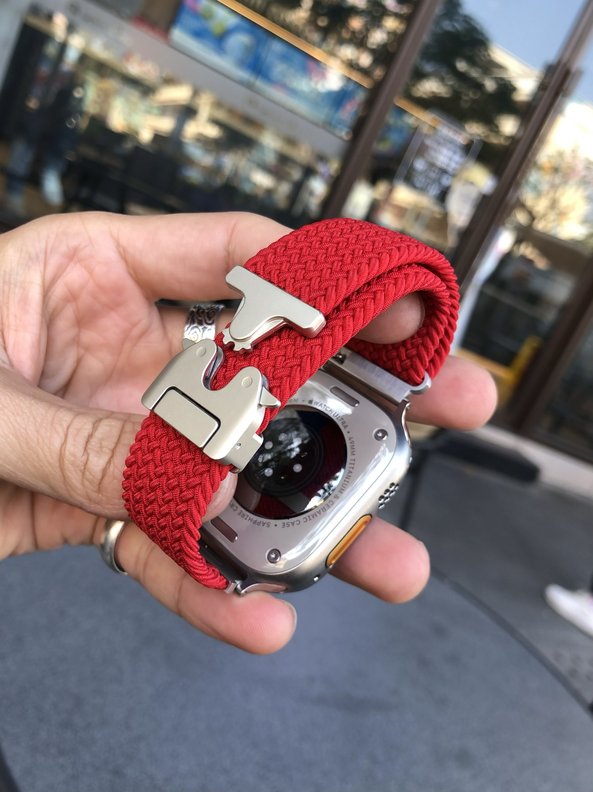 新年红机器人卡扣iwatch表带