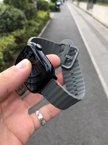 波浪纹透气iwatch表带
