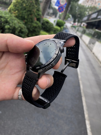新款透气编织 适用华为手表GT5表带watch3磁吸扣GT4小米s4夏oppo