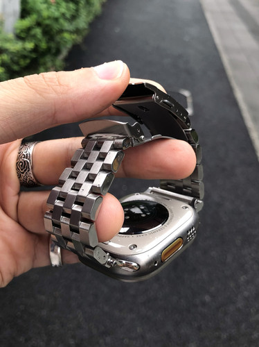 加厚款切割型男精钢表带