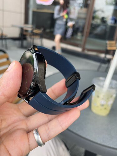 卡客风暴FKM氟橡胶适用华为手表GT4表带watch4高端2磁吸扣gt3 GT5
