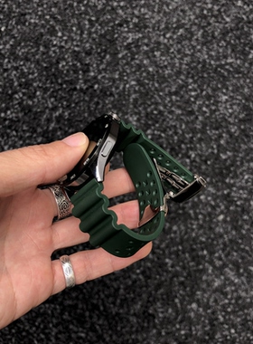 KAKE 新品氟橡胶适用华为GT6表带GT5pro精钢折叠扣watch5 4 3透气