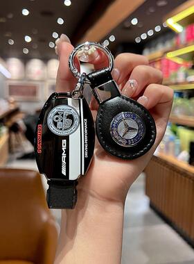 适用奔驰钥匙套c260LC级C200L壳a180L扣glc260包gla车e300lglk300