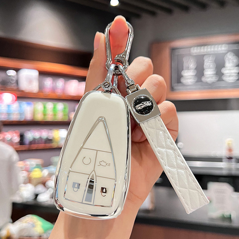 适用长安欧尚汽车钥匙保护套天语cs75plus包cs55逸动cs35壳unit扣